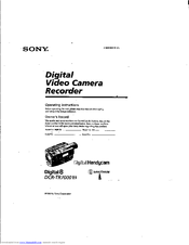Sony DCR-TR7000 Operating Instructions Manual
