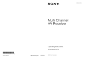 Sony STR DA5500ES - AV Network Receiver Operating Instructions Manual