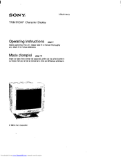 Sony Trinitron CPD-1320UC2 Operating Instructions Manual