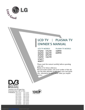 LG 60PF95 Owner's Manual