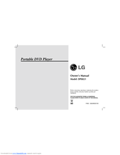 LG DP8821PM Owner's Manual