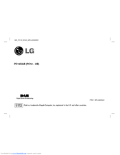 LG PC12DAB Manual