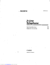 Sony IT-M202 - Telephone Operating Instructions Manual
