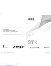 LG GT540GO User Manual