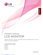 LG E1910T Owner's Manual