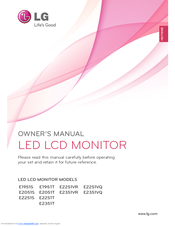 LG E2251VQ Owner's Manual