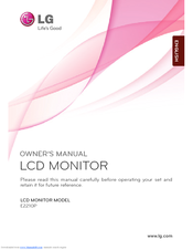 LG E2210P-BN Owner's Manual
