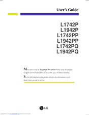 LG L1742P-SS User Manual