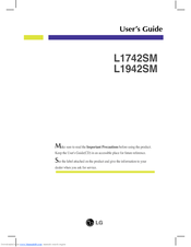 LG L1742SM-BF User Manual