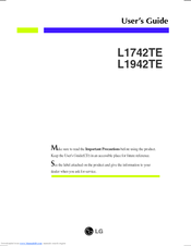 LG L1742TE User Manual