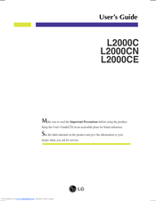 LG L2000CE-SF User Manual