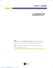 LG L2000CP-SF User Manual