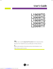 LG Flatron L206WTQ-BF User Manual