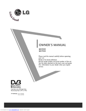 LG M2794D Owner's Manual