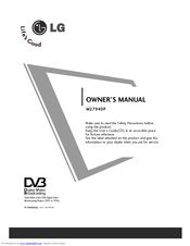 LG M2794DP-PZ Owner's Manual