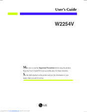 LG W2254V-PF User Manual