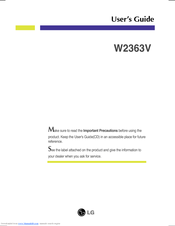 LG W2363V-WF User Manual