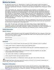 Sony PCV-E314DS - Vaio Digital Studio Desktop Computer User Manual
