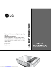 LG DX535 Owner's Manual