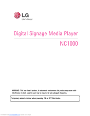 Lg NC1000 Manual