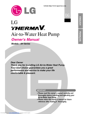 LG AH Series THERMA V Owner's Manual