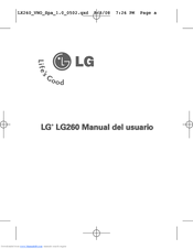 LG LGLX260 Manual Del Usuario