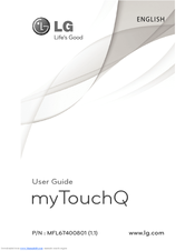 LG myTouchQ User Manual
