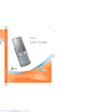 LG Shine User Manual