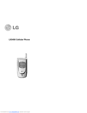 LG LX5450 Manual