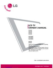 LG 37LG50-UG Owner's Manual