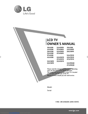 LG 42LH20R-MA Owner's Manual