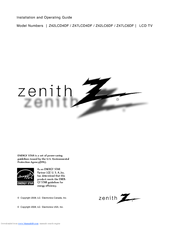 LG Zenith Z47LCD4DF Installation And Operating Manual