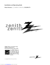LG Zenith Z42PG10 Installation And Operating Manual