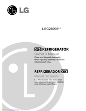 LG LSC26905SW Owner's Manual