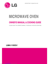 LG LMA1150SV Owner's Manual & Cooking Manual