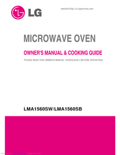 LG LMA1560SB Owner's Manual & Cooking Manual