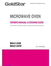 LG MA2130B Owner's Manual & Cooking Manual