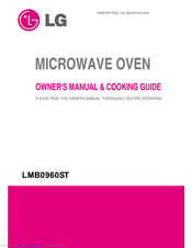 LG LMB0960ST Owner's Manual & Cooking Manual