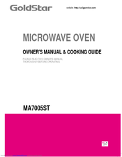 LG MA7005ST Owner's Manual & Cooking Manual