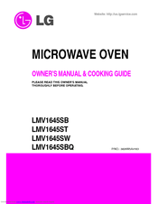LG LMV1645SB Owner's Manual & Cooking Manual