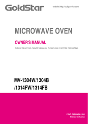 LG MV1304W Manual