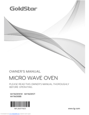 LG MV1608BB Owner's Manual