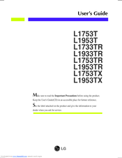 LG L1953T-BX User Manual