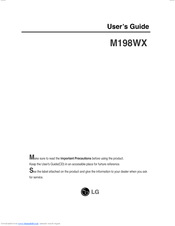 LG M198WX-WA User Manual