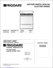 Frigidaire FEF304PHDA Factory Parts Catalog