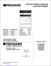 Frigidaire FEF305PHDB Factory Parts Catalog