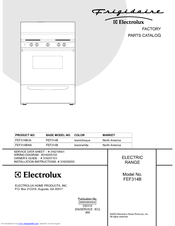 Frigidaire FEF314B Factory Parts Catalog