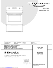 Frigidaire FEF336B Factory Parts Catalog