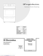 Frigidaire FEF339E Factory Parts Catalog