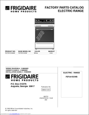 Frigidaire FEF351SGW Factory Parts Catalog